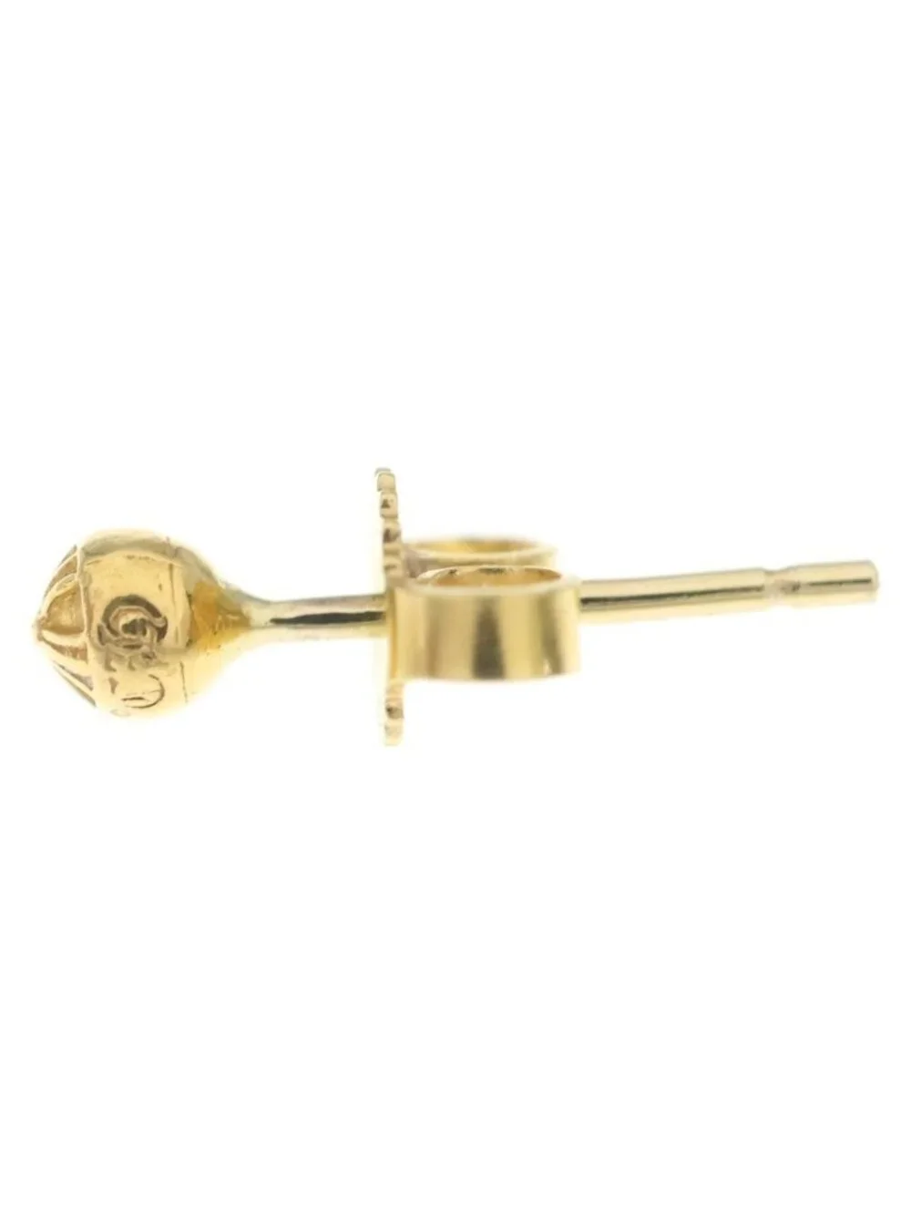 Chrome Hearts 22 Stud Ball Mini Cross Earrings Gold